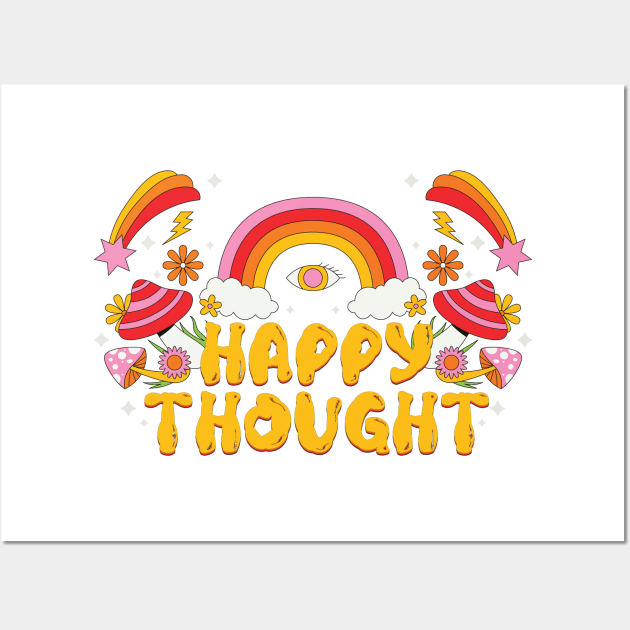 Happy Thought Wall Art by CEYLONEX